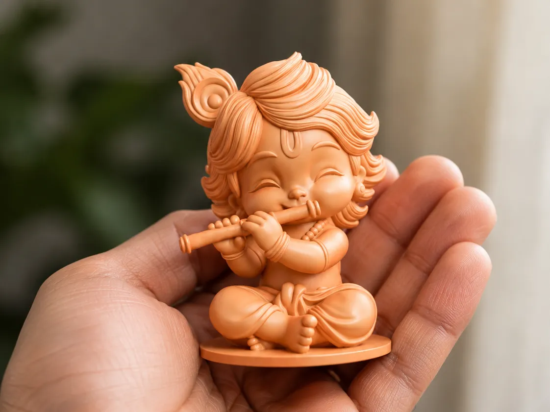 Baby Krishna Chibi Statue